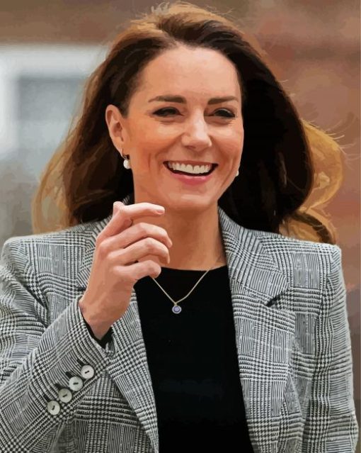 Beautiful Kate Middleton paint by number