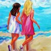 Besties On The Beach Art paint by number