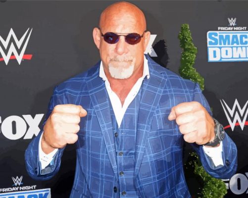 Bill Goldberg Professional Wrestler paint by number