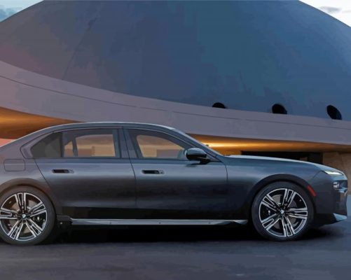 Black BMW 7 Series paint by number