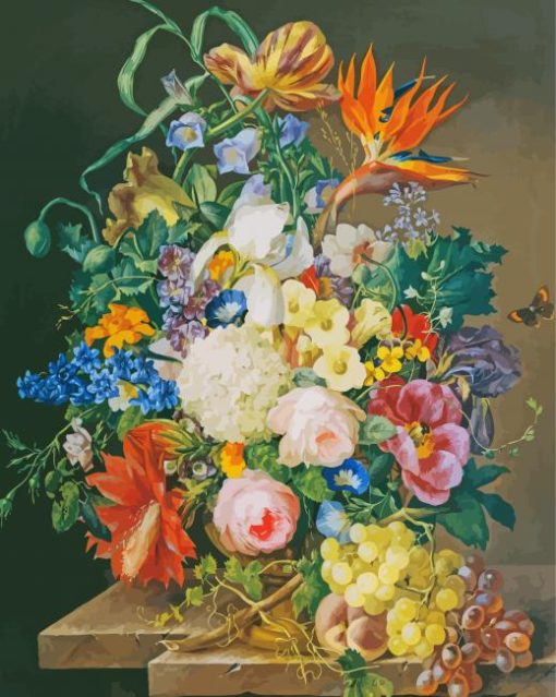 Blumenstuck By Franz Xaver Petter paint by number