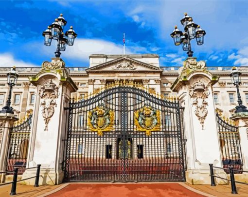 Buckingham Palace London paint by number