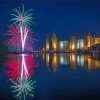 Caernarfon Castle Fireworks paint by number