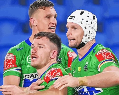 Canberra Raiders NRL Team Players paint by number