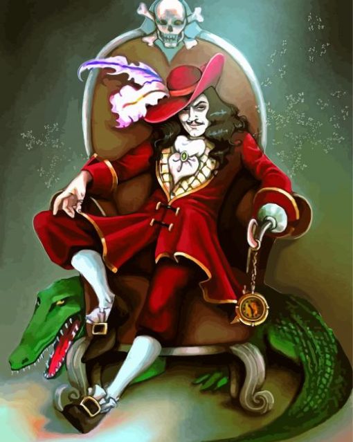 Captain Hook paint by number