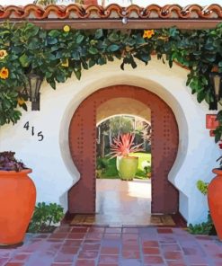 Casa Romantica Cultural Center And Gardens San Clemente California paint by number
