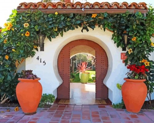 Casa Romantica Cultural Center And Gardens San Clemente California paint by number