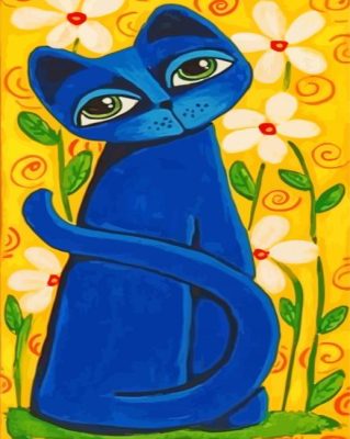 Cat Abstract Artwork paint by number