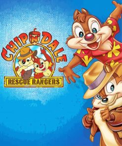 Chip N Dale Poster paint by number