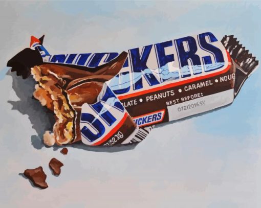 Chocolate Snickers paint by number
