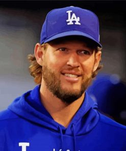 Clayton Kershaw Player paint by number