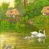 Cottage Pond Art paint by number