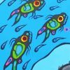 Cycles Of Salmon By Norval Morrisseau paint by number