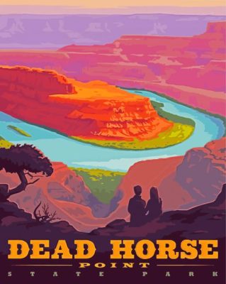 Dead Horse State Park Poster paint by number