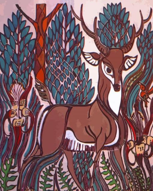 Deer By Walter Inglis Anderson Paint by number