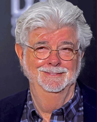 Director George Lucas paint by number