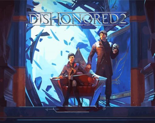 Dishonored Action Game Poster paint by number