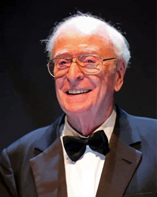 English Actor Michael Caine paint by number