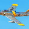 F86 Sabre Aircraft paint by number