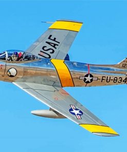 F86 Sabre Aircraft paint by number