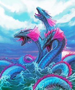Fantasy Sea Monsters paint by number