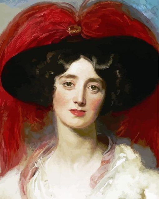 Female Portrait Paintings By Thomas Lawrence paint by number