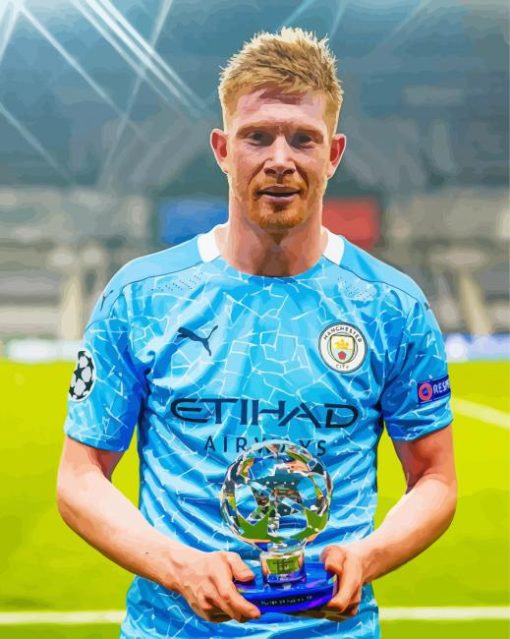 Football Player Kevin De Bruyne paint by number