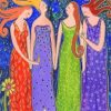 Four Women Art paint by number