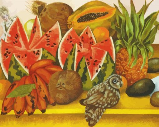 Frida Kahlo Fruits paint by number