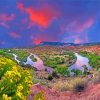 Ghost Ranch In New Mexico At Sunset paint by number