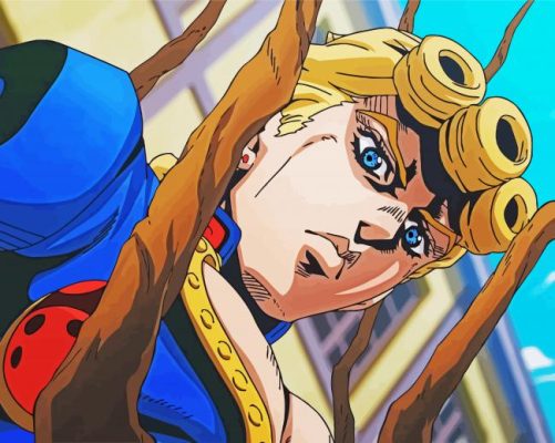 Giornos Jojos Bizarre Adventure paint by number