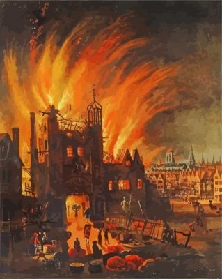 Great Fire Of London paint by number