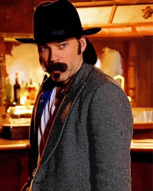 Gunfighter Doc Holliday paint by number