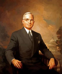 Harry S Truman paint by number