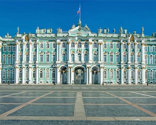 Hermitage Museum Saint Petersburg paint by number