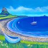 Holy Island Of Lindisfarne Boats Art paint by number