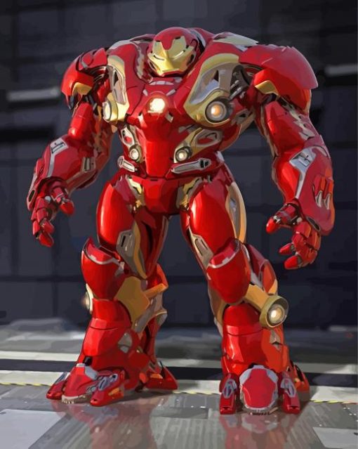 Hulkbusters Mark XLIV Armor paint by number