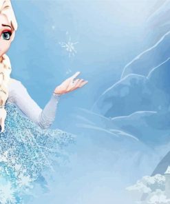 ICE Woman Disney paint by number
