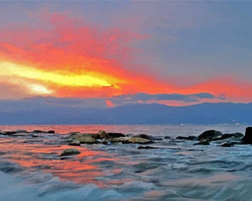 Italy Beach Seascapes paint by number