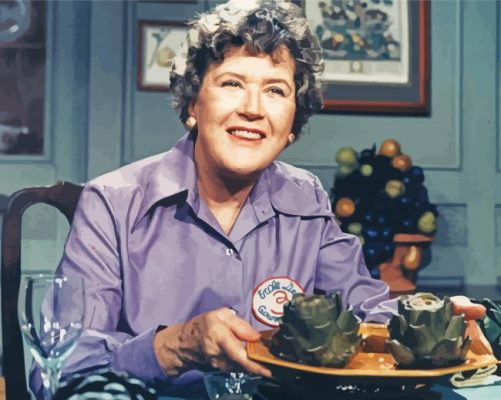 Julia Child Tv Show paint by number