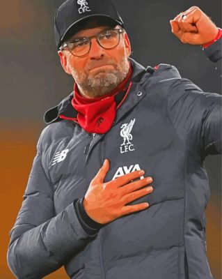 Jurgen klopp Football Manager paint by number