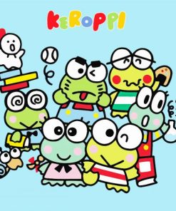 Keroppi Family paint by number