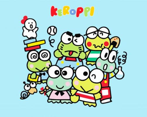 Keroppi Family paint by number