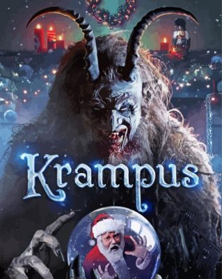 Krampus Unleashed Poster paint by number