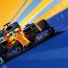 Lando Norris F1 Car Illustration paint by number