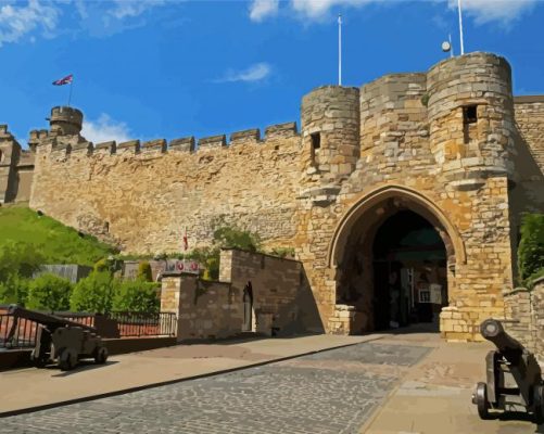 Lincoln Castle Lincolnshire paint by number