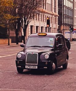 London Black Cab paint by number