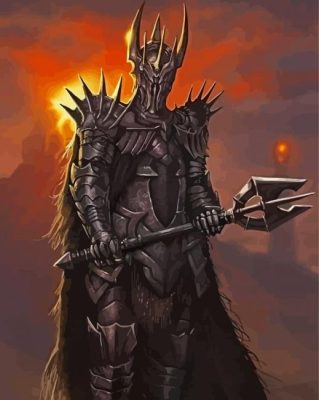 Lord Of The Rings Sauron paint by number