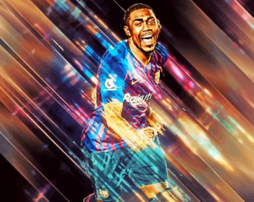 Malcom FCB Player Art paint by number