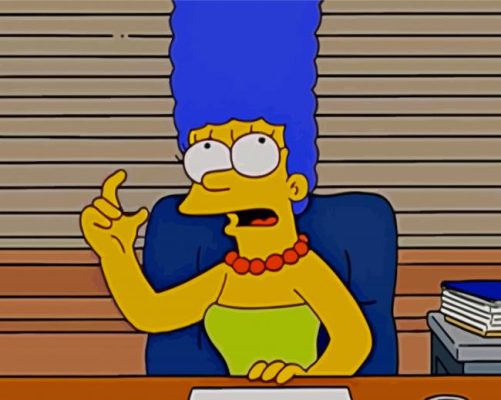 Marge Simpson paint by number